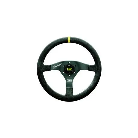 Volante Omp Velocita Superleggero: Suede Piel 350Mm Oval:30X25mm Negro/Negro 1