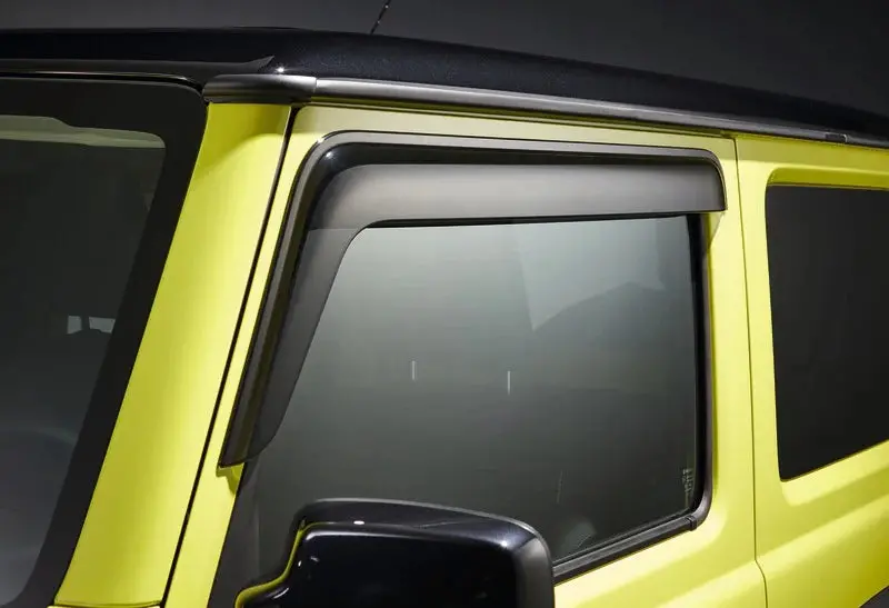 Suzuki Genuine Slimline Weather Shields - Tinted Black (Jimny Models 2018-Current Xl 5-Door, Glx & Lite 3-Door) 1