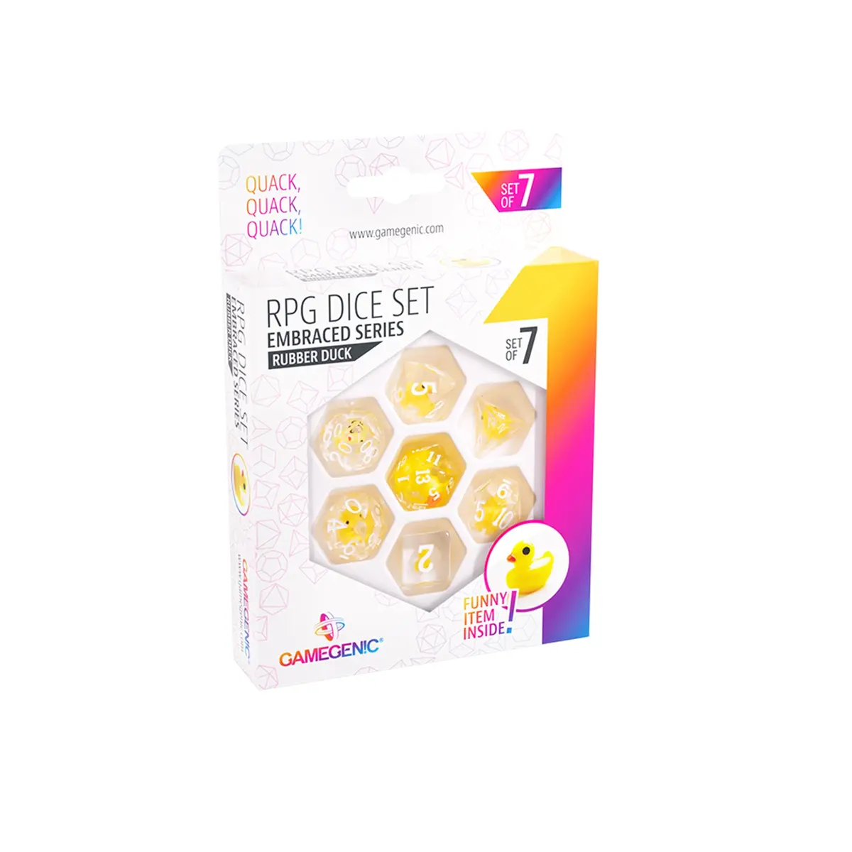 Embraced Series - Rubber Duck - Rpg Dice Set (7Pcs) 1