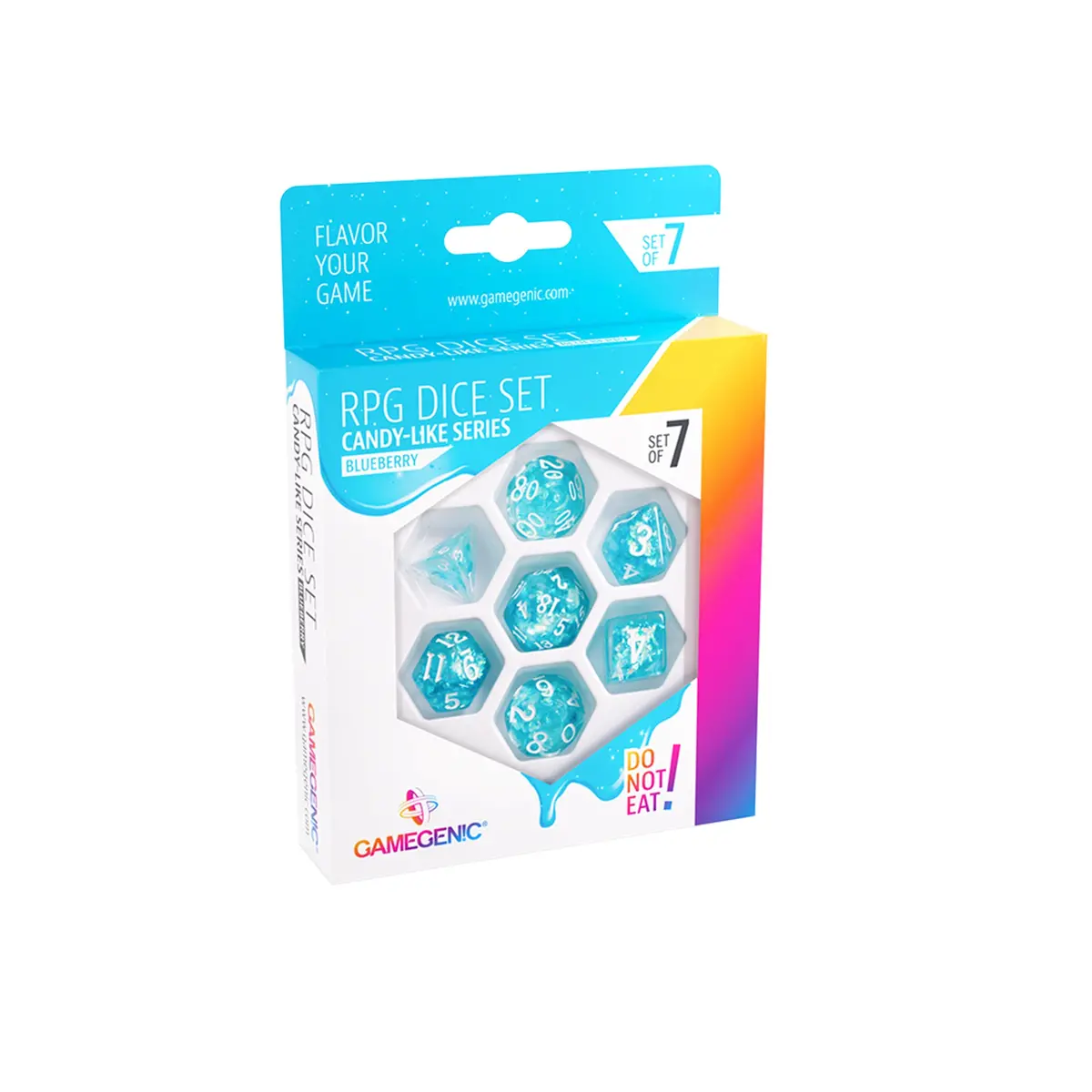 Candy-Like Series - Blueberry - Rpg Dice Set (7Pcs) 1