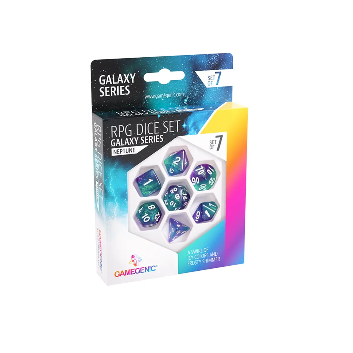 Galaxy Series - Neptune - Rpg Dice Set (7Pcs) 1