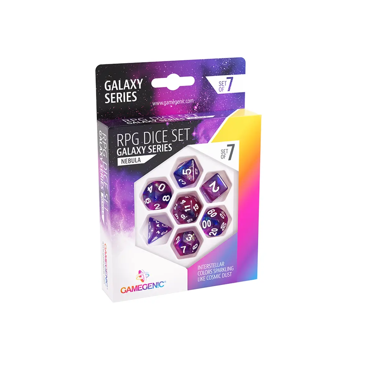 Galaxy Series - Nebula - Rpg Dice Set (7Pcs) 1