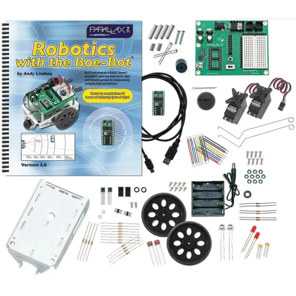Parallax Boe-Bot Robot Kit - Usb Version 1