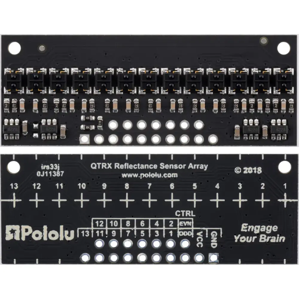 Pololu Qtrx-Hd-13Rc Reflectance Sensor Array: 13-Channel, 4Mm Pitch, Rc Output, Low Current 2