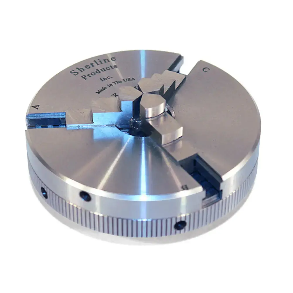 Sherline 3.1" 3-Jaw Self-Centering Chuck (Er16 - M22 X 1.5) 1