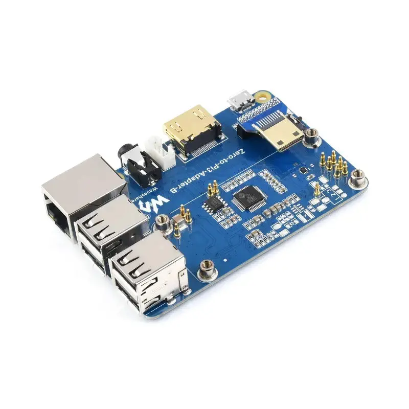 Waveshare Raspberry Pi Zero 2W To 3B Adapter, Solution For Rpi 3 Model B/B+ 1